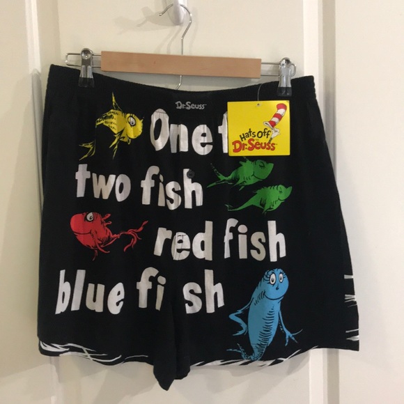 Dr Seuss Other - Dr Seuss One Fish Two Fish Boxer Shorts Sz XL NWT